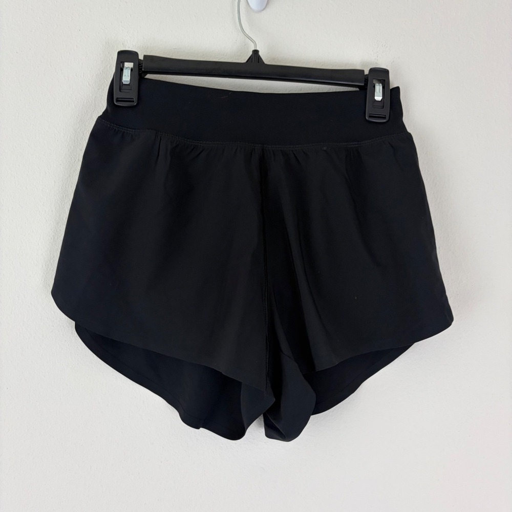 CRZ YOGA Feathery Fit Mid Rise Shorts XS 3" Black Running Athletic Gym